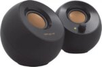 Creative Pebble 2.0 USB-Powered Desktop Speakers with Far-Field Drivers and Passive Radiators for Pcs and Laptops (Black) - Pappy Mall