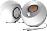 Creative Pebble 2.0 USB-Powered Desktop Speakers with Far-Field Drivers and Passive Radiators for PCs and Laptops (White) - Pappy Mall