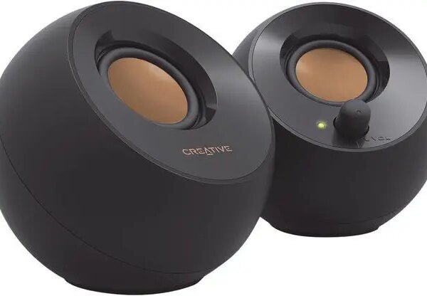 Creative Pebble 2.0 USB-Powered Desktop Speakers with Far-Field Drivers and Passive Radiators for Pcs and Laptops (Black) - Pappy Mall