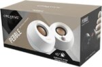 Creative Pebble 2.0 USB-Powered Desktop Speakers with Far-Field Drivers and Passive Radiators for PCs and Laptops (White) - Pappy Mall