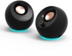 Creative Pebble Pro Minimalist 2.0 USB-C Speakers with Bluetooth, RGB Lighting - Black - Pappy Mall