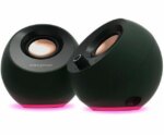 Creative Pebble Pro Minimalist 2.0 USB-C Speakers with Bluetooth, RGB Lighting - Black - Pappy Mall