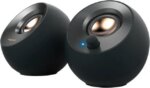 Creative Pebble V2 - Minimalistic 2.0 USB-C Powered Desktop Speakers, 3.5 mm AUX-in, Up to 8W RMS Power for Computers and Laptops, Type-A Adapter - Pappy Mall