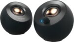 Creative Pebble V2 - Minimalistic 2.0 USB-C Powered Desktop Speakers, 3.5 mm AUX-in, Up to 8W RMS Power for Computers and Laptops, Type-A Adapter - Pappy Mall