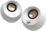 Creative Pebble V3 51MF1700AA003 2.0 Bluetooth Speaker System - 8 W RMS - White - Pappy Mall