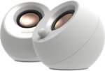 Creative Pebble V3 51MF1700AA003 2.0 Bluetooth Speaker System - 8 W RMS - White - Pappy Mall
