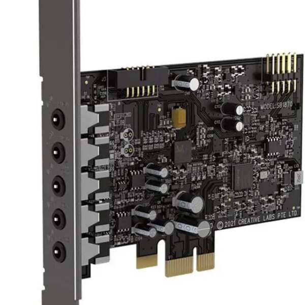 Creative Sound Blaster Audigy Fx V2 Upgradable Hi-res PCI-e Sound Card with 5.1 Discrete and Virtual Surround, Scout Mode, SmartComms Kit for PC - Pappy Mall