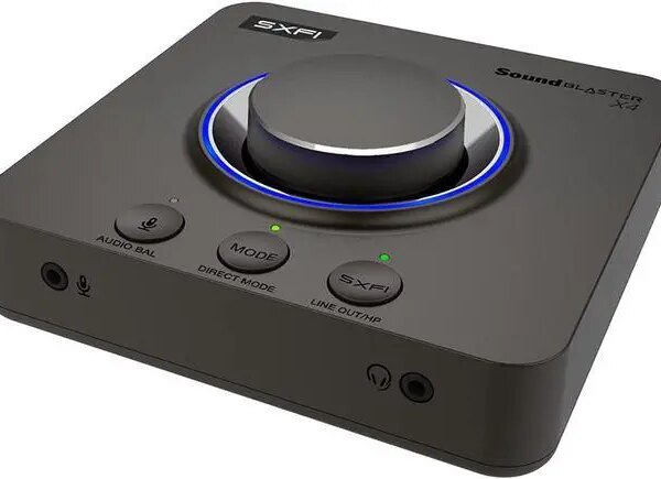 Creative Sound Blaster X4 Hi-Res 24bit/192kHz External USB DAC and Amp Sound Card, Super X-Fi, Multi-Channel, 7.1 Discrete Surround, Optical-in, - Pappy Mall