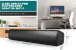 Creative Stage Air V2 Compact Under-Monitor USB Soundbar for PC, with Bluetooth 5.3, Dual-Driver and Passive Radiator, up to 6 Hours of Playtime, - Pappy Mall