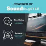 Creative Stage SE Under-Monitor Soundbar with USB Digital Audio and Bluetooth 5.3, Clear Dialog and Surround by Sound Blaster, Powered via Adapter - Pappy Mall