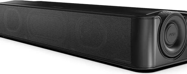 Creative Stage SE Under-Monitor Soundbar with USB Digital Audio and Bluetooth 5.3, Clear Dialog and Surround by Sound Blaster, Powered via Adapter - Pappy Mall