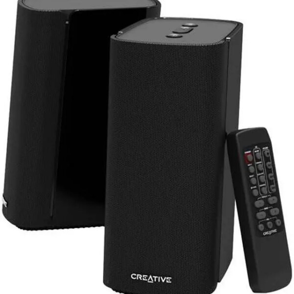 Creative T100-2.0 Compact Hi-Fi Desktop Speakers, up to 80W Peak Power with Bluetooth 5.0 - Pappy Mall