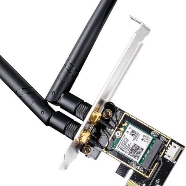 Cudy New AX3000 Wireless WiFi 6 PCIe Card for PC, Bluetooth 5.2, AX200, 3000Mbps WiFi 6 Speed, Bluetooth 5.2/5/4.2/4.0, 802.11ax/ac/a/b/g/n, Windows - Pappy Mall