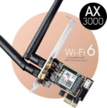 Cudy New AX3000 Wireless WiFi 6 PCIe Card for PC, Bluetooth 5.2, AX200, 3000Mbps WiFi 6 Speed, Bluetooth 5.2/5/4.2/4.0, 802.11ax/ac/a/b/g/n, Windows - Pappy Mall