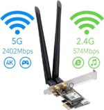 Cudy New AX3000 Wireless WiFi 6 PCIe Card for PC, Bluetooth 5.2, AX200, 3000Mbps WiFi 6 Speed, Bluetooth 5.2/5/4.2/4.0, 802.11ax/ac/a/b/g/n, Windows - Pappy Mall