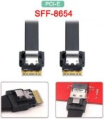 CY PCI-E Slimline SAS 4.0 SFF-8654 4i 38pin Host to SFF-8654 Slim SAS Target Cable 40cm - Pappy Mall