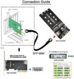 CY PCI-E Slimline SAS 4.0 SFF-8654 4i 38pin Host to SFF-8654 Slim SAS Target Cable 40cm - Pappy Mall
