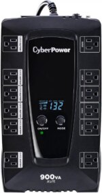 CyberPower AVRG900LCD Intelligent LCD UPS Systems - 900VA/480W, 120 VAC, NEMA 5-15P, Compact, 12 Outlets, LCD, PowerPanel - Pappy Mall