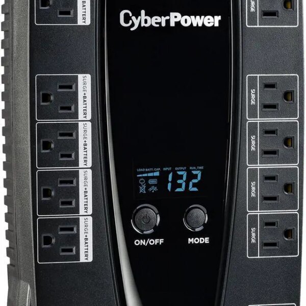 CyberPower AVRG900LCD Intelligent LCD UPS Systems - 900VA/480W, 120 VAC, NEMA 5-15P, Compact, 12 Outlets, LCD, PowerPanel - Pappy Mall