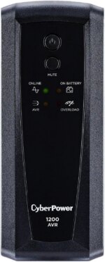 CyberPower CP1200AVR AVR UPS Systems - 1200VA/720W, 120 VAC, NEMA 5-15P, Mini-Tower, 10 Outlets, PowerPanel - Pappy Mall