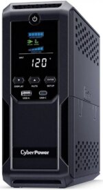CyberPower CP1350AVRLCD3 Intelligent LCD UPS Systems - 1350VA/815W, 120 VAC, NEMA 5-15P, Mini-Tower, 12 Outlets - Pappy Mall