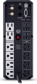 CyberPower CP1350AVRLCD3 Intelligent LCD UPS Systems - 1350VA/815W, 120 VAC, NEMA 5-15P, Mini-Tower, 12 Outlets - Pappy Mall