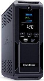 CyberPower CP1350AVRLCD3 Intelligent LCD UPS Systems - 1350VA/815W, 120 VAC, NEMA 5-15P, Mini-Tower, 12 Outlets - Pappy Mall