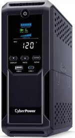 CyberPower CP1500AVRLCD3 Intelligent LCD UPS Systems - 1500VA/900W, 120 VAC, NEMA 5-15P, Mini-Tower, 12 Outlets, LCD - Pappy Mall