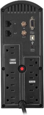 CyberPower CP900AVR AVR UPS Systems - 900VA/560W, 120 VAC, NEMA 5-15P, Mini-Tower, 10 Outlets, PowerPanel - Pappy Mall