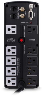 CyberPower CST135XLU Battery Backup GreenPower UPS™ Bypass Technology, 1350 VA / 810 W, Line Interactive, Simulated Sine Wave, NEMA 5-15P, 6 ft. cord, - Pappy Mall