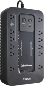 CyberPower EC750GTAA TAA Compliant UPS System - 750VA/450W, 120 VAC, NEMA 5-15P, Compact, 12 Outlets, PowerPanel® Personal - Pappy Mall