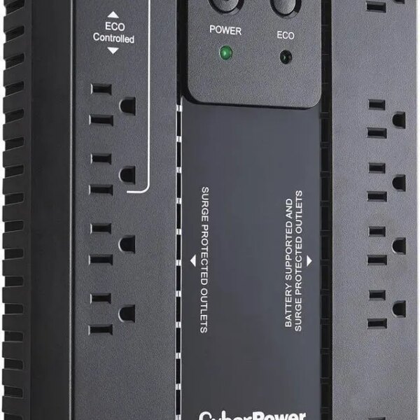 CyberPower EC750GTAA TAA Compliant UPS System - 750VA/450W, 120 VAC, NEMA 5-15P, Compact, 12 Outlets, PowerPanel® Personal - Pappy Mall