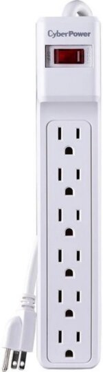 CyberPower Essential CSB606W 6-Outlet Surge Suppressor Protector - Pappy Mall