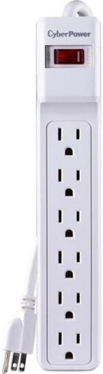 CyberPower Essential CSB606W 6-Outlet Surge Suppressor Protector - Pappy Mall