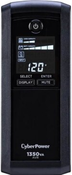 CyberPower Intelligent LCD UPS CP1350AVRLCD 1350 VA 815 Watts 10 Outlets UPS - Pappy Mall