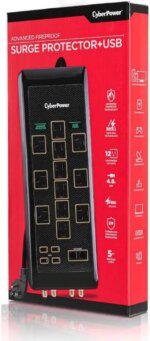 CyberPower PBJ5UC Premium 12 Surge Protector - Pappy Mall