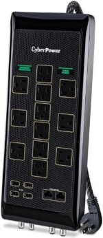 CyberPower PBJ5UC Premium 12 Surge Protector - Pappy Mall