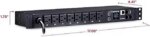 CyberPower PDU41001 Single Phase 100 - 120 VAC 15A Switched PDU - 8 Outlets, 12 ft, NEMA 5-15P, Horizontal, 1U, SNMP, LCD - Pappy Mall