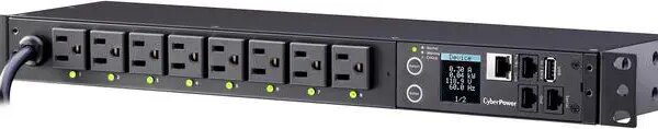 CyberPower PDU81001 100-120 VAC 15A Switched - 8 Outlets - 12ft Cord - NEMA 5-15P - Pappy Mall