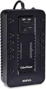 CyberPower ST900U Standby UPS Systems - 900VA/500W, 120 VAC, NEMA 5-15P, Compact, 12 Outlets, PowerPanel® Personal - Pappy Mall
