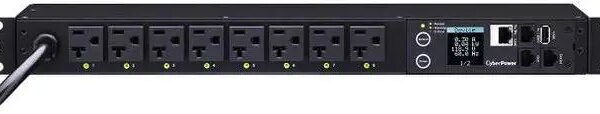CYBERPOWER SYSTEMS (USA), INC. PDU41002 120V 8 OUTLET NEMA 12FT CORD 1U 3YR WTY - Pappy Mall
