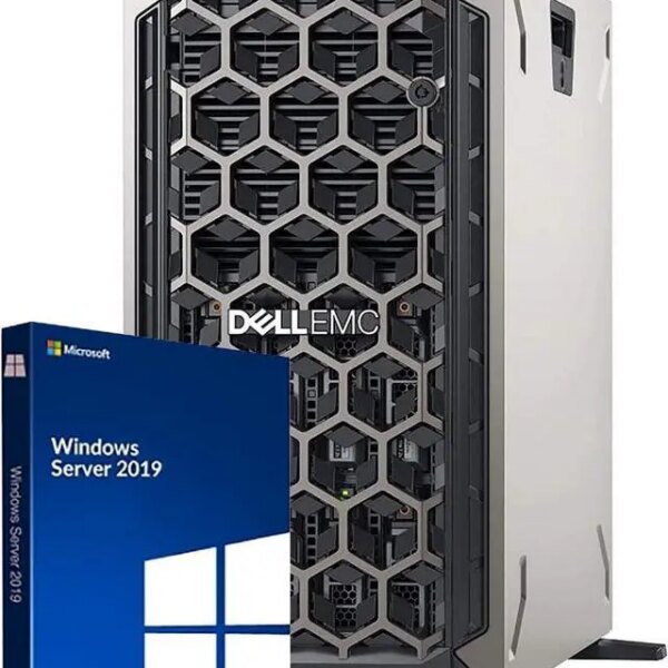 Dell PowerEdge T340 Tower Server, Windows 2019 STD OS, Intel Xeon E-2124 Quad-Core 3.3GHz 8MB, 32GB DDR4 RAM, 8TB Storage, RAID, Single PSU (Re-newed) - Pappy Mall