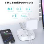 DEPOW Flat Extension Cord 5Ft, Flat Plug Power Strip with 4 Outlets 4 USB Ports (2 USB C), Multiple Wall Outlet Extender Suitable for Home Office Dorm, White - Newegg.com -...