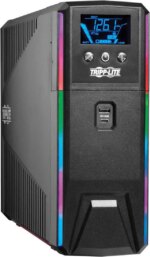 Eaton Tripp Lite Series 1500VA 900W 120V Pure Sine Wave Gaming UPS Battery Backup - LCD, AVR, RGB LEDs, USB Charging, Power Saving - Tower - AVR - 7 - Pappy Mall
