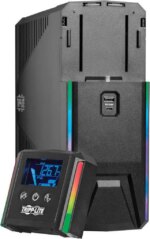 Eaton Tripp Lite Series 1500VA 900W 120V Pure Sine Wave Gaming UPS Battery Backup - LCD, AVR, RGB LEDs, USB Charging, Power Saving - Tower - AVR - 7 - Pappy Mall