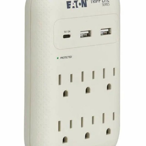 Eaton Tripp Lite Series Protect It 6-Outlet Surge Protector with USB Gray SK60C - Pappy Mall