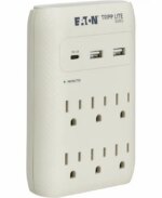 Eaton Tripp Lite Series Protect It 6-Outlet Surge Protector with USB Gray SK60C - Pappy Mall