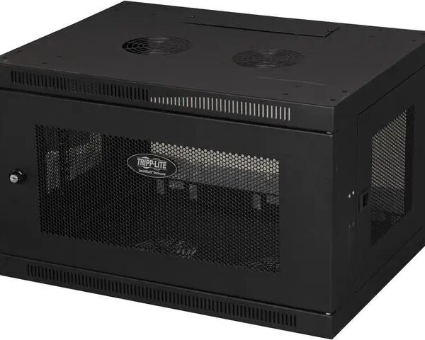 Eaton Tripp Lite Series SmartRack 6U Low-Profile Switch-Depth Wall-Mount Mini Rack Enclosure - 19" 6U Wall Mounted (SRW6U) - Pappy Mall