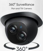 eufy Security Floodlight Camera E340 Wired, 360° Pan and Tilt, 24/7 Recording, Dual-Band Wi-Fi, 2,000 Lumens, Motion-Activated, Dual Camera, HomeBase - Pappy Mall