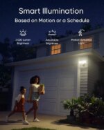eufy Security Floodlight Camera E340 Wired, 360° Pan and Tilt, 24/7 Recording, Dual-Band Wi-Fi, 2,000 Lumens, Motion-Activated, Dual Camera, HomeBase - Pappy Mall